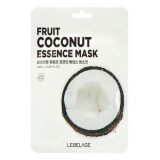 Тканевая маска для лица с экстрактом кокоса Lebelage Fruit Coconut Essence Mask 25 мл